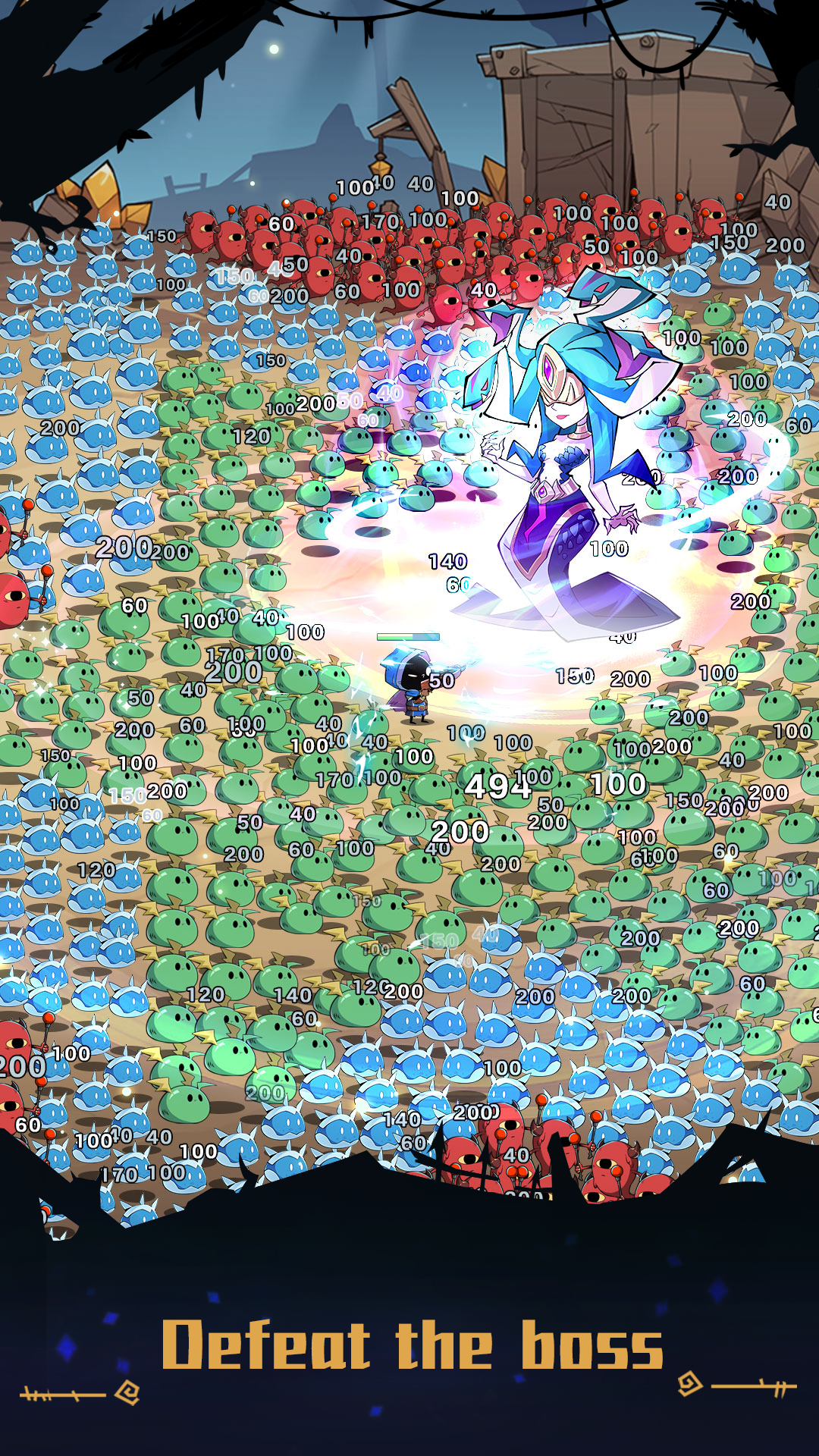 Hero Rush-Idle Slime game Game Screenshot