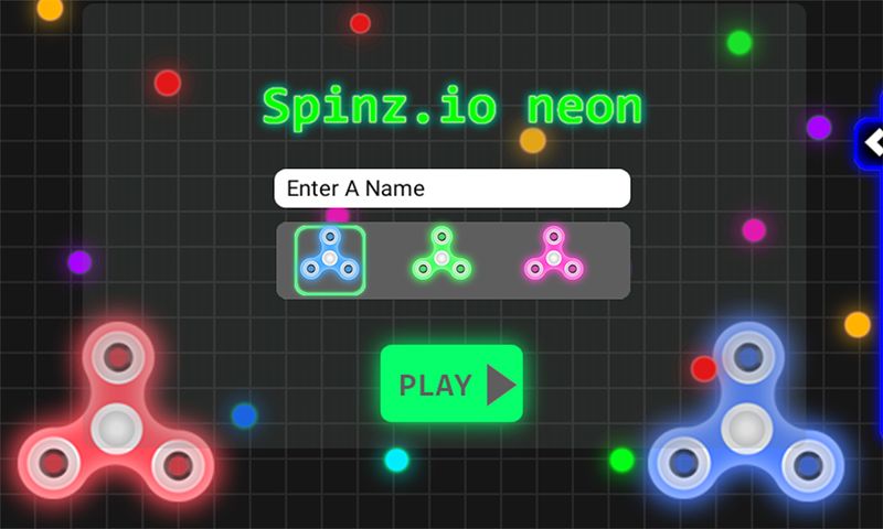 Screenshot of Spinz.io Neon
