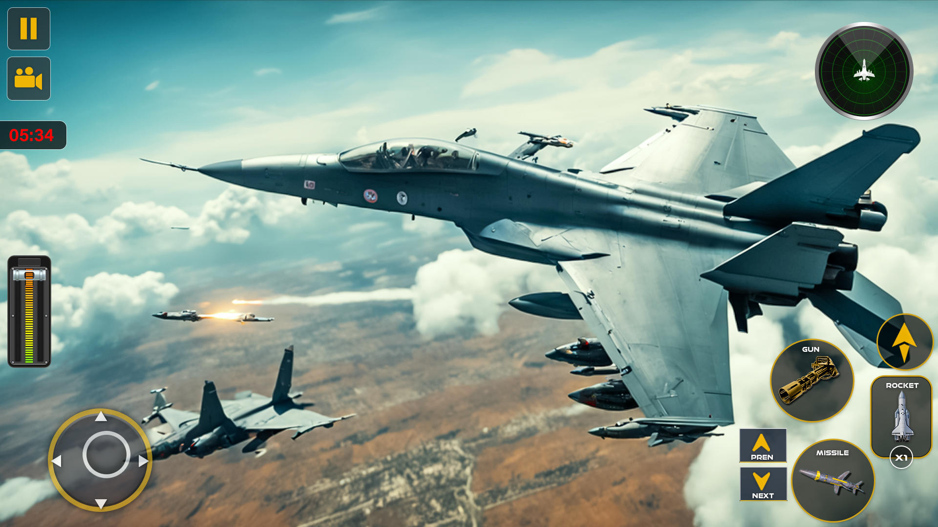 Jet Fighter Modern Air Combat Game Screenshot