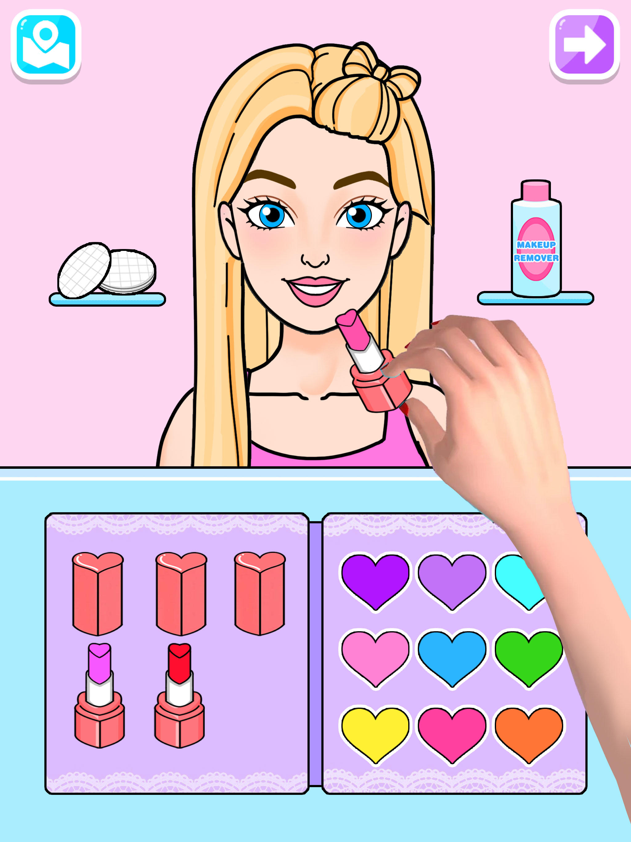 Скриншот игры Doll Makeup Games for Girls