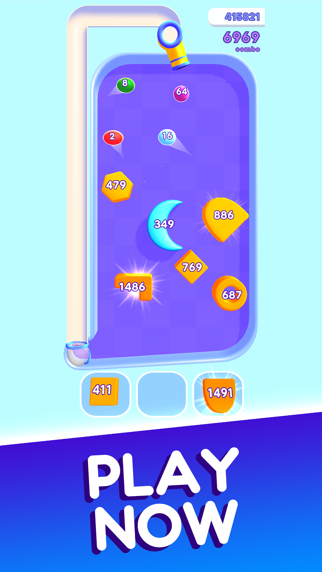 2048 Destruction Balls ゲームのスクリーンショット