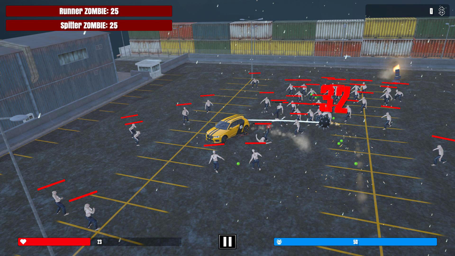Screenshot of Drift Cars Zombie Crusher