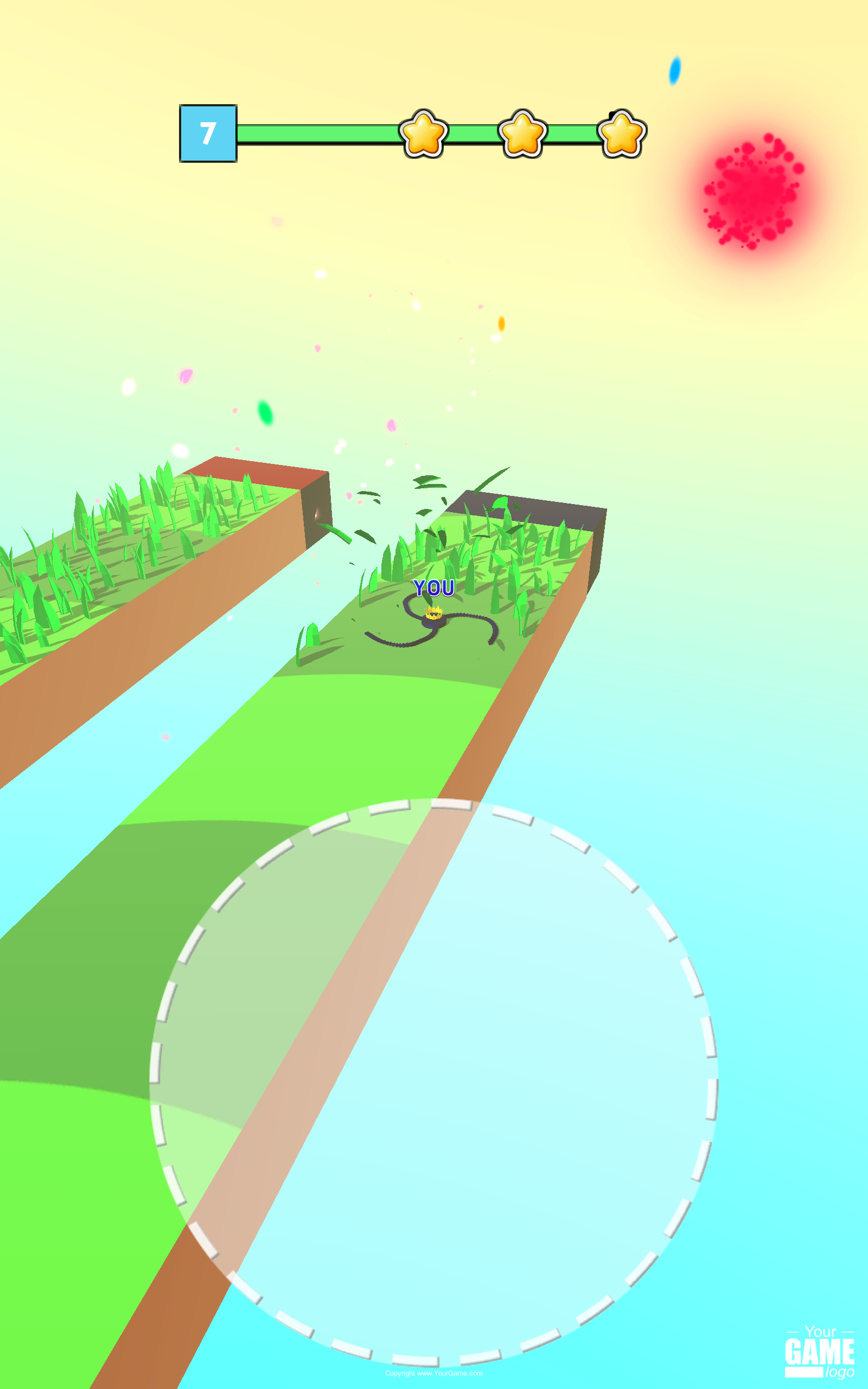 Draw Grass Cutter Game Screenshot