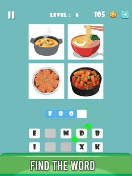 4 Pics 1 Word Fun Quiz Games Game Screenshot