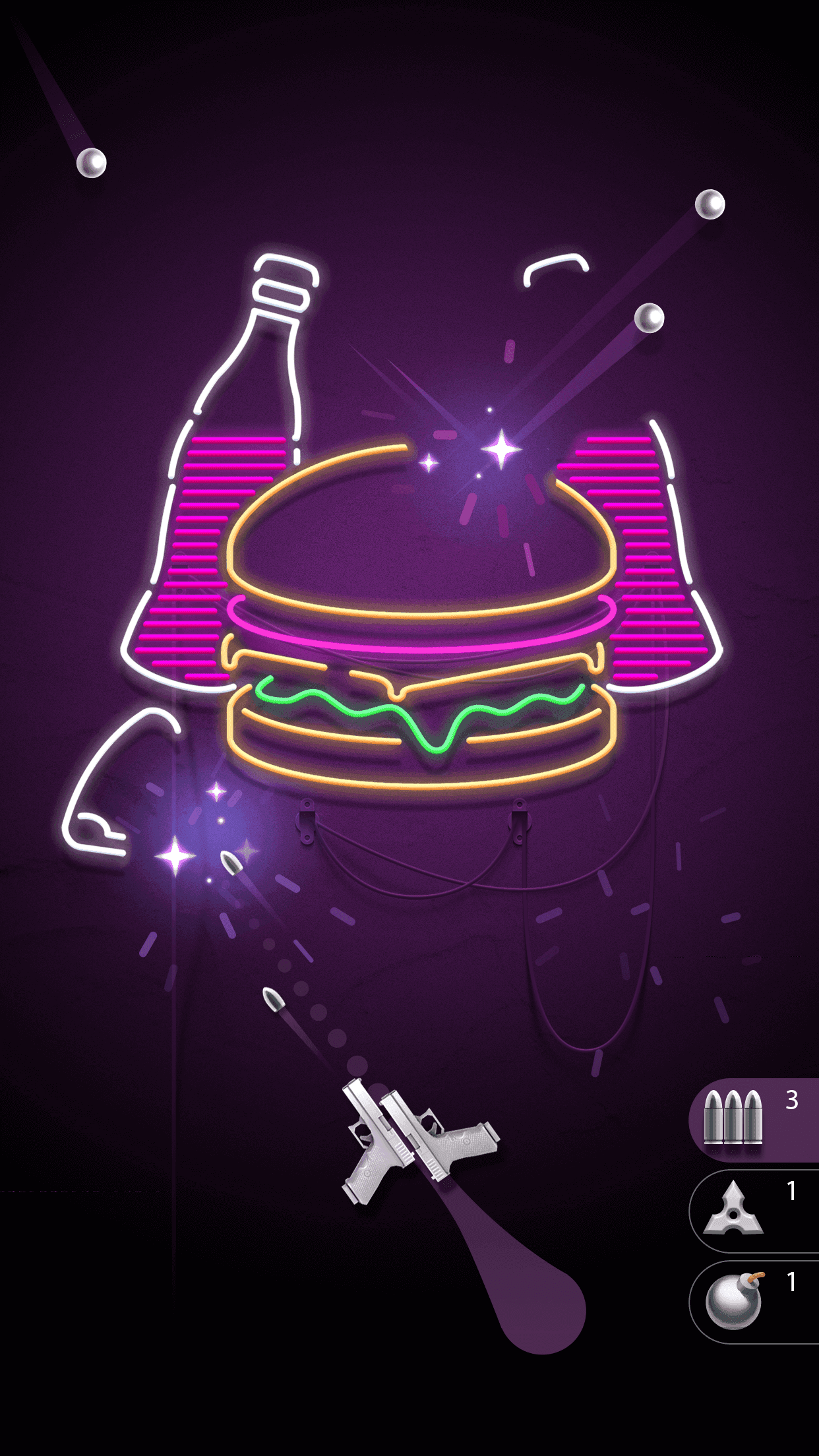 Hit the Light - Neon Shooter Game Screenshot