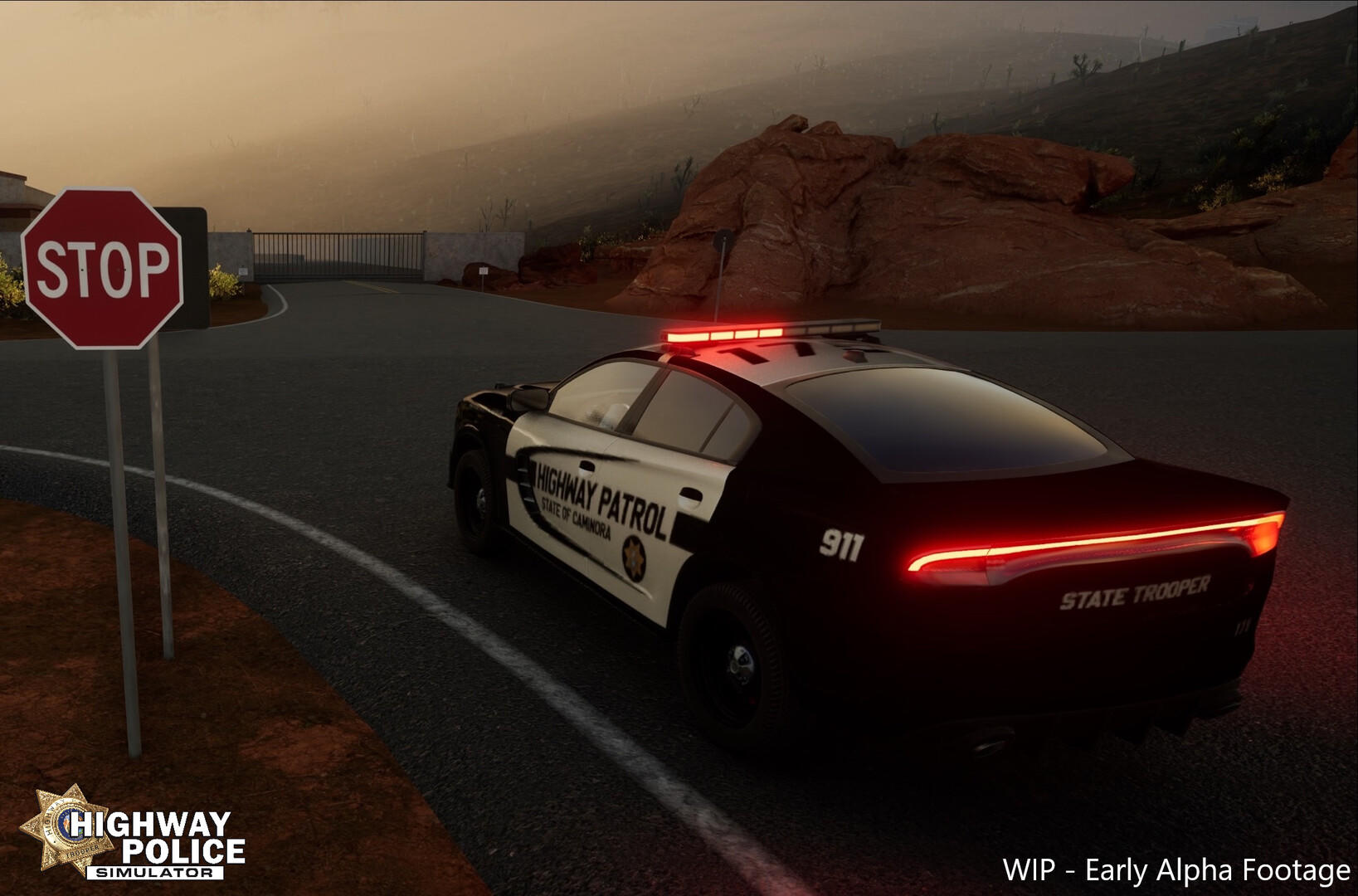 Highway Police Simulator ภาพหน้าจอเกม