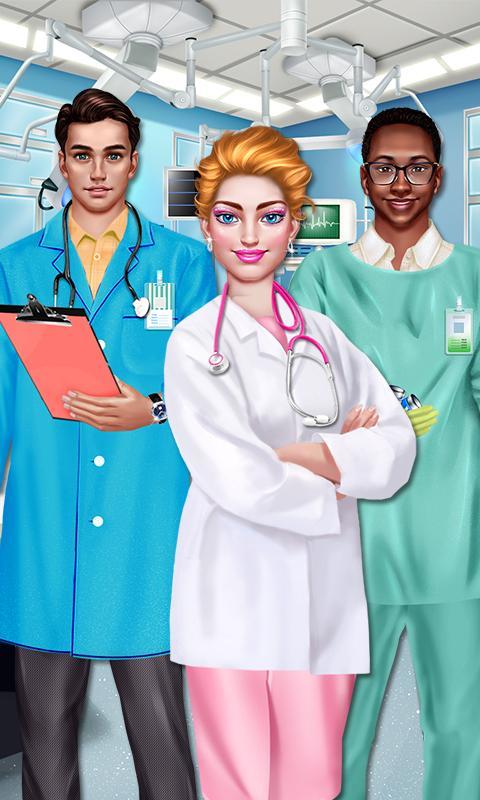 Surgery Doctor Girl Salon Game 게임 스크린 샷