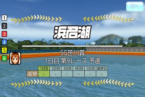 Screenshot of ボートレース艇王★