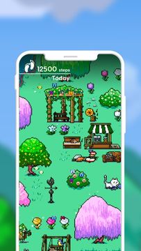 Pixsteps: Gamified Pedometer Game Screenshot