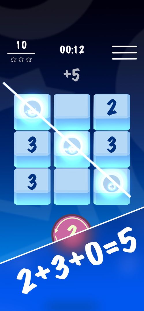 555 - Numbers Puzzle Game screenshot game