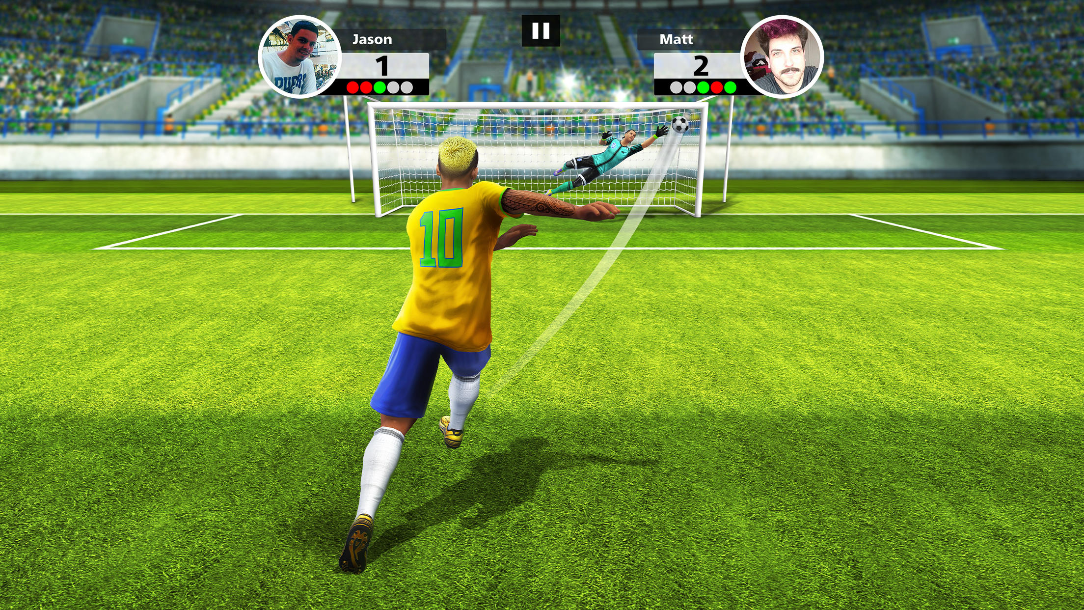 Captura de Tela do Jogo Football Strike: Online Soccer