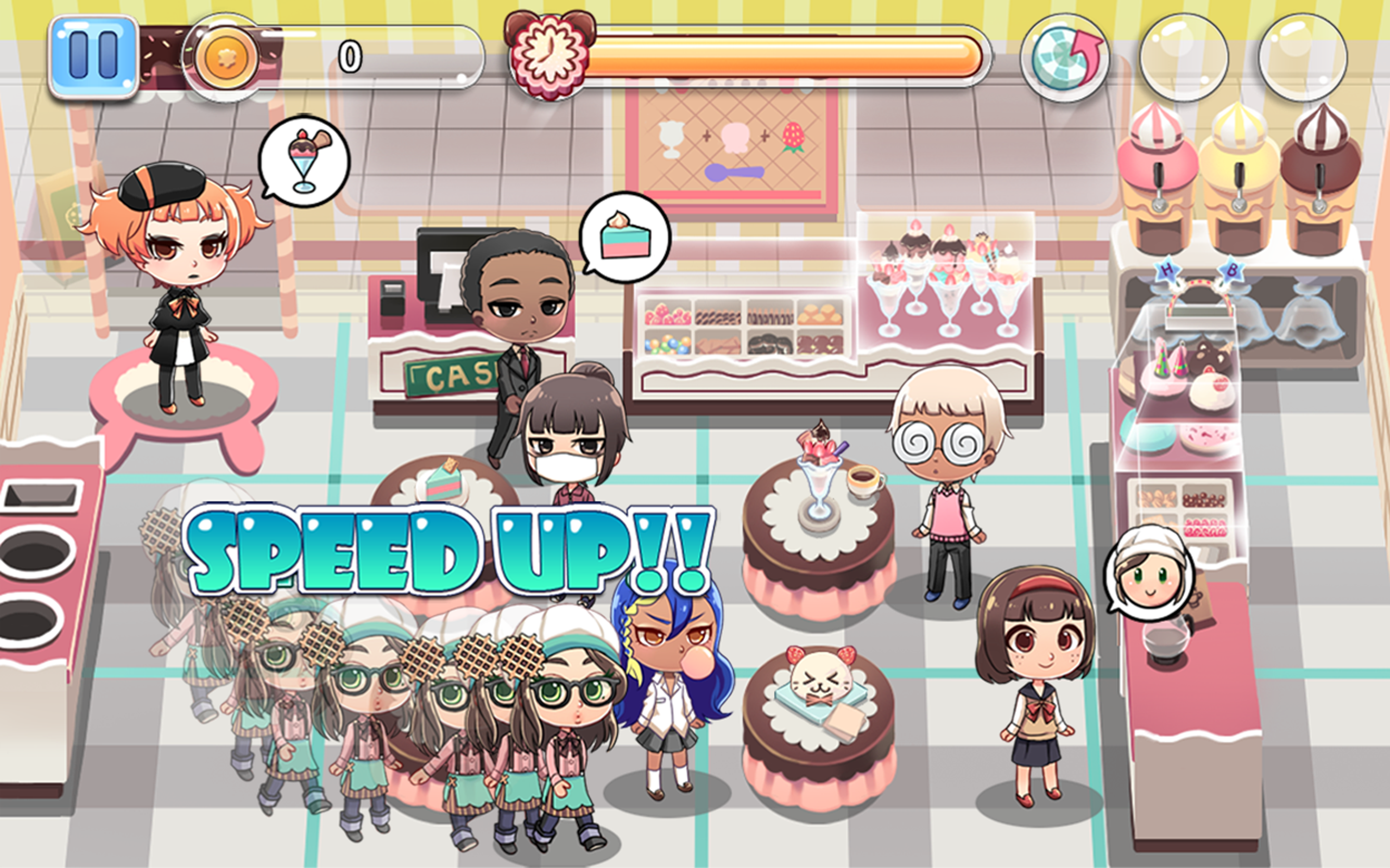 Jean's Sundaeria Game Screenshot