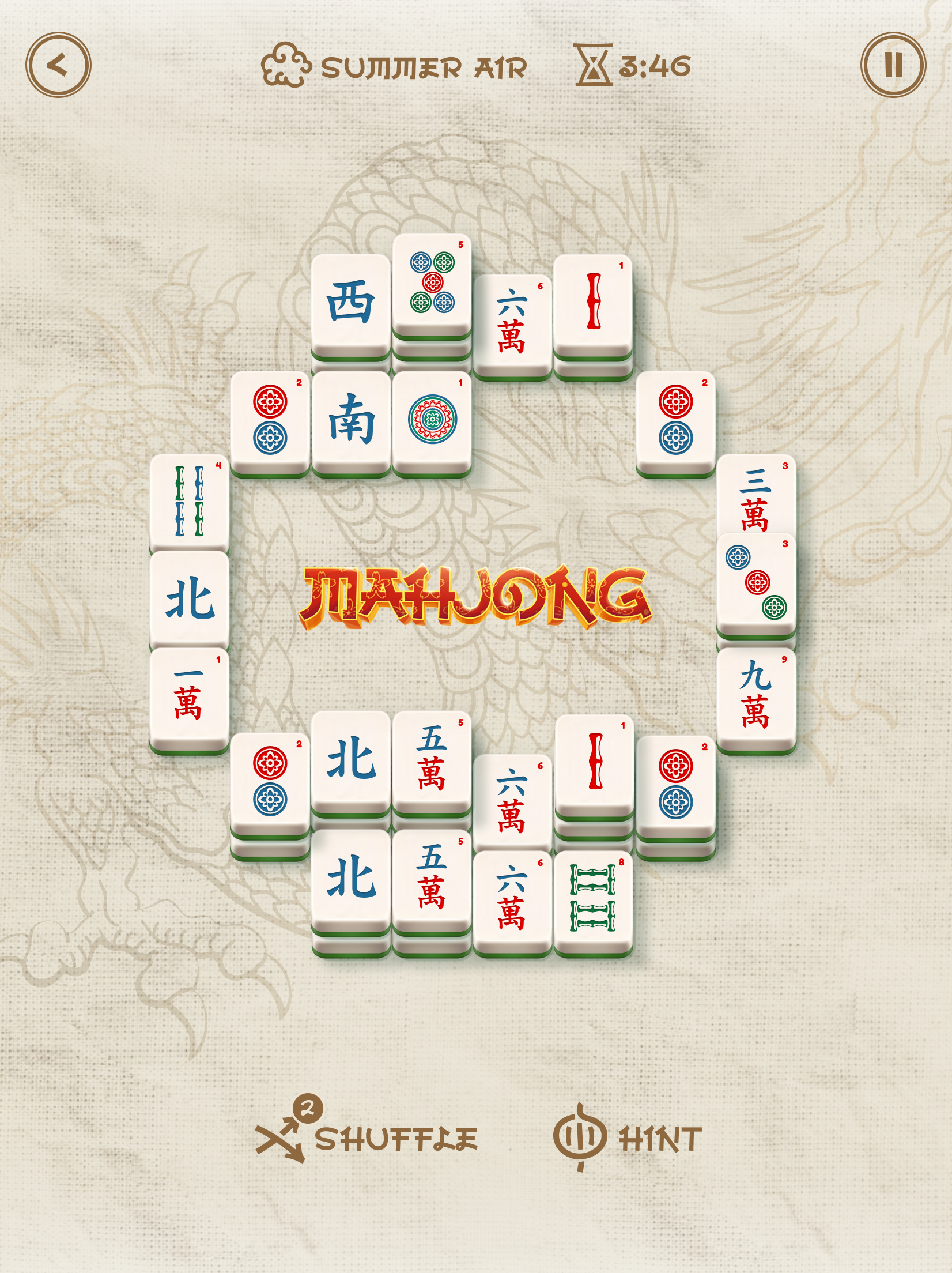 Screenshot of Mahjong Solitaire: Classic