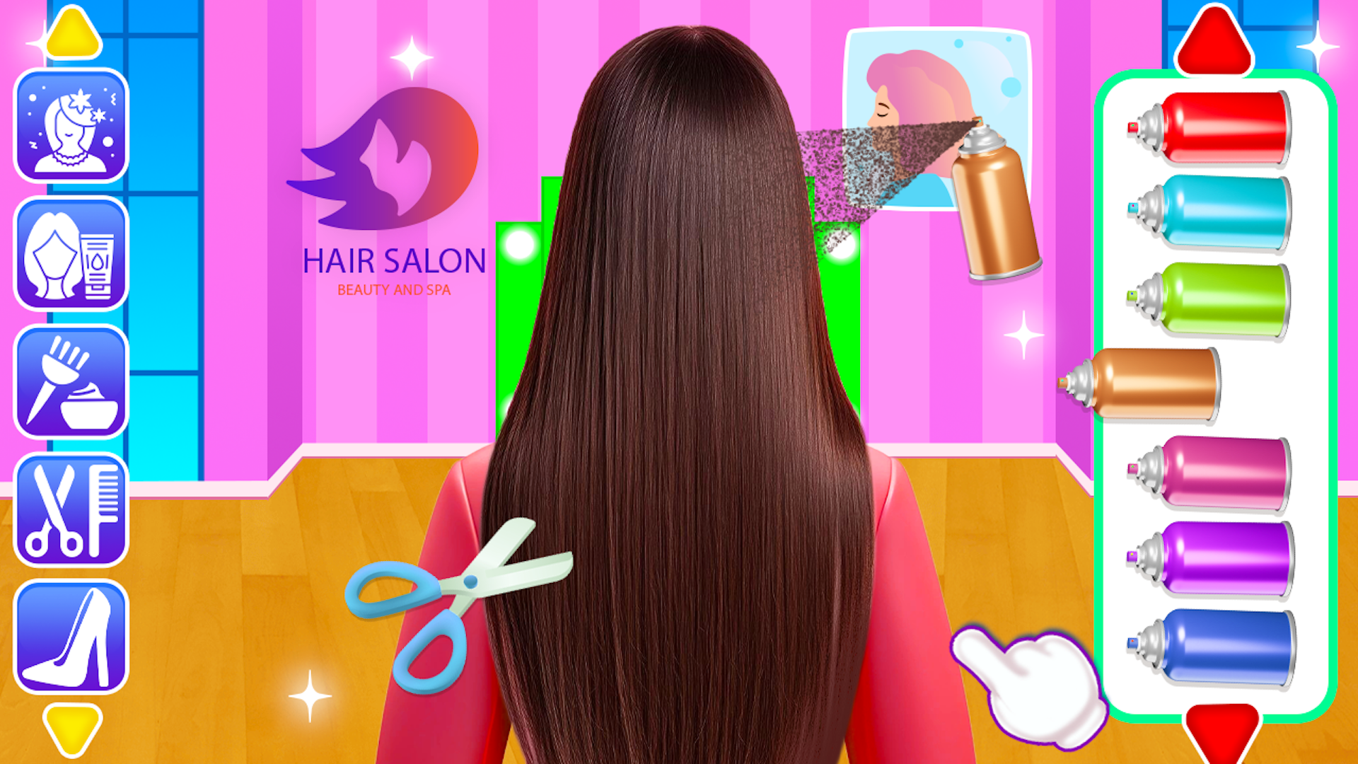 School kids Hair styles Makeup Game Screenshot