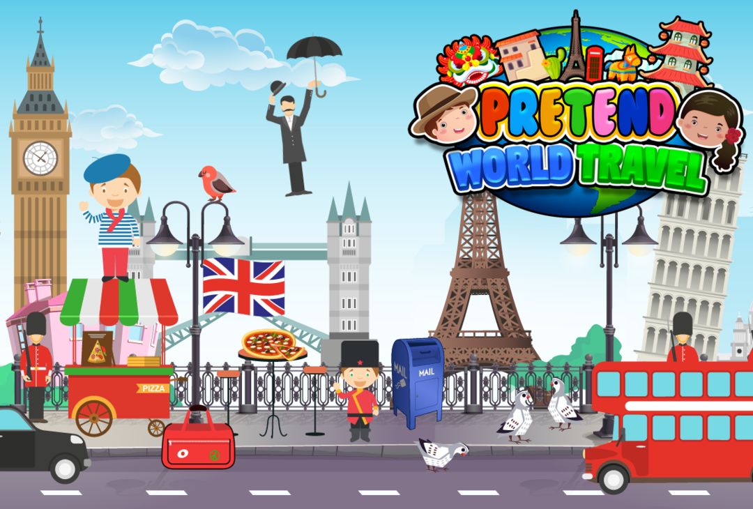 My Pretend World Travel - Kids Around the World ภาพหน้าจอเกม