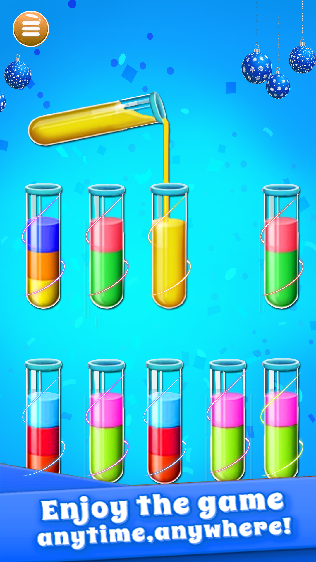 color water sort puzzle game Game Screenshot