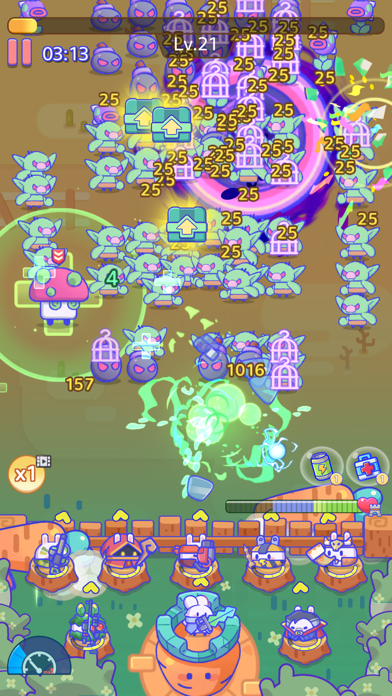 Cuplikan Layar Game Idle Rabbit - Shooting Games