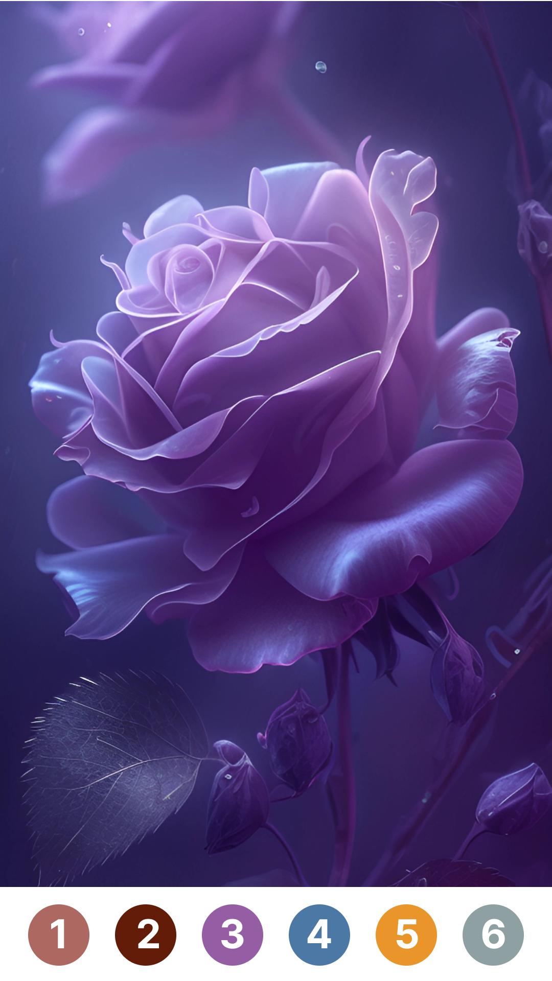 Rose Paint Coloring By Number 게임 스크린 샷