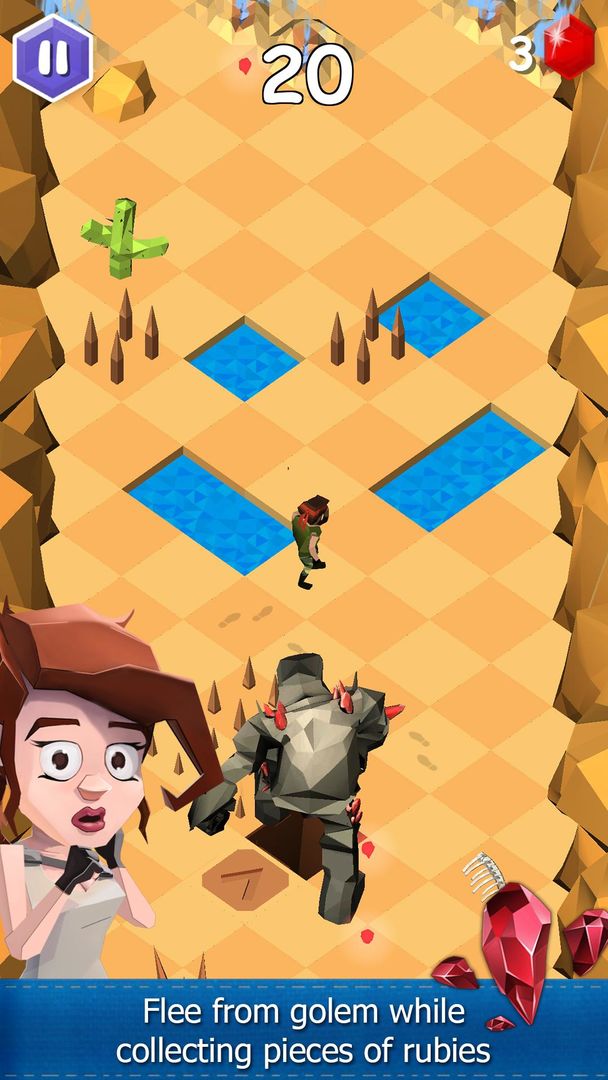 Gem Raider screenshot game