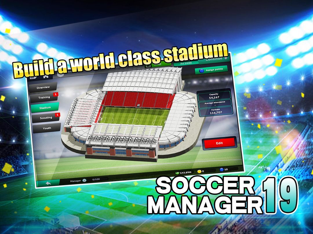 Soccer Manager 2019 - SE ภาพหน้าจอเกม