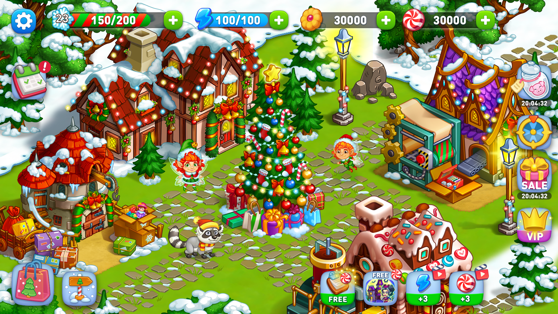 Snow Farm - Santa Family story Game Screenshot