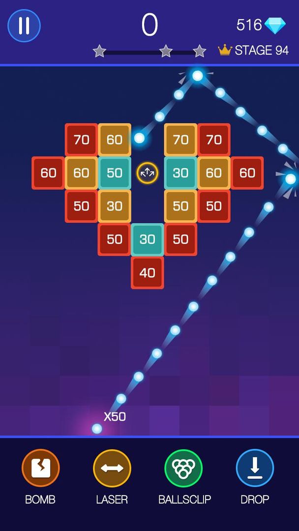 Bricks Breaker - Glow Balls screenshot game