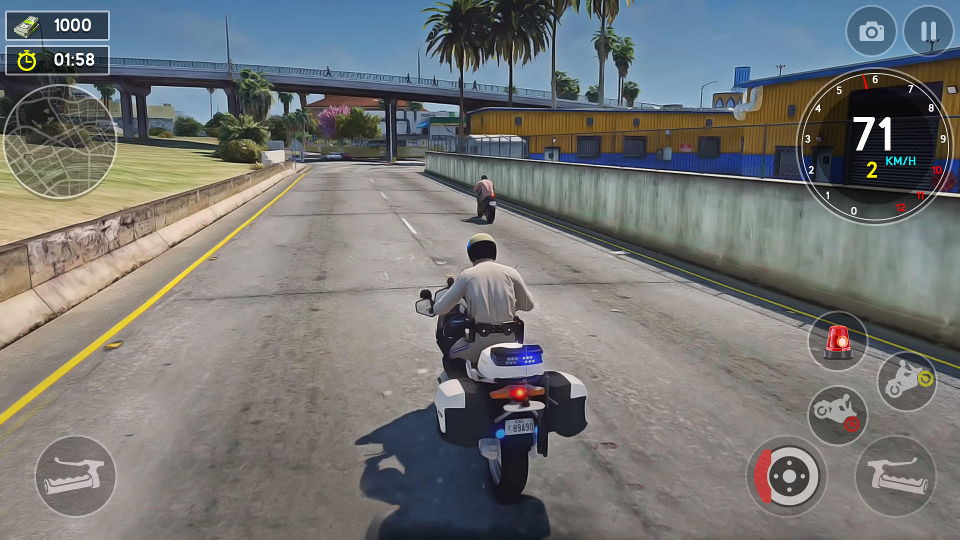 US Police Bike Rider Simulator ภาพหน้าจอเกม