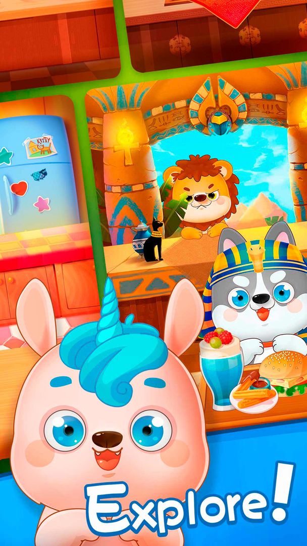 Kawaii Chef - lovely cute pets kitchen burger shop 게임 스크린 샷