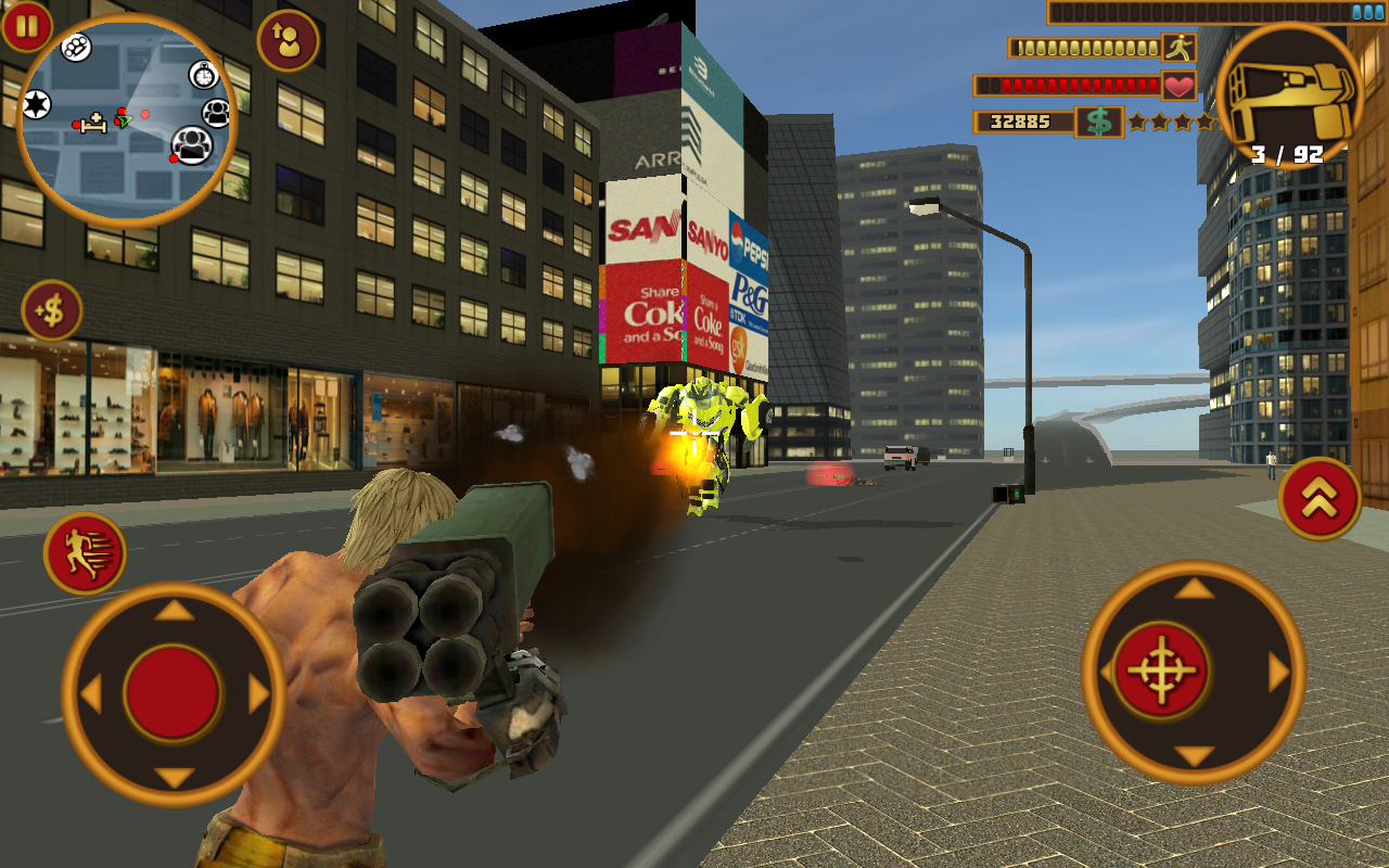 Rope Hero Rise of the Machines Game Screenshot