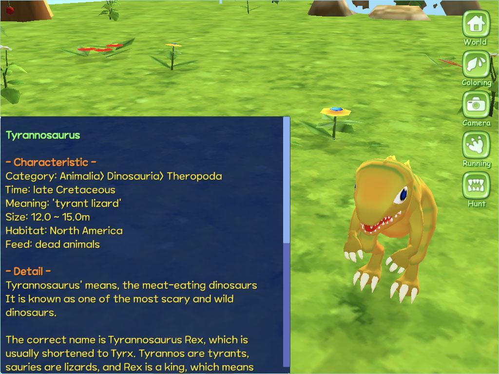 Скриншот игры Dinosaur World 3D - AR Camera