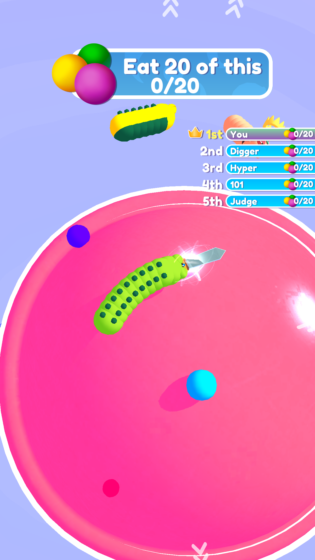 Apple Worm Game Screenshot