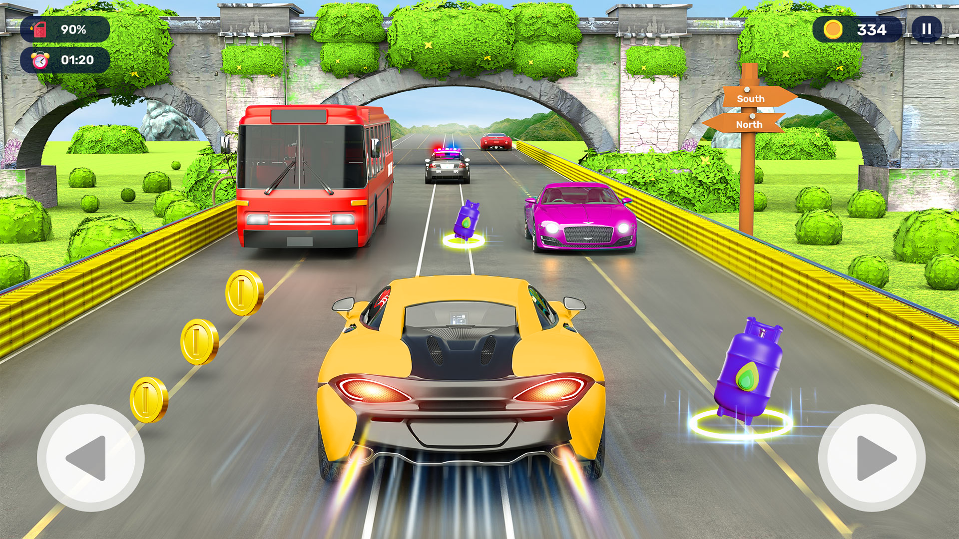 Micro Game - Car Racing Game Game Screenshot