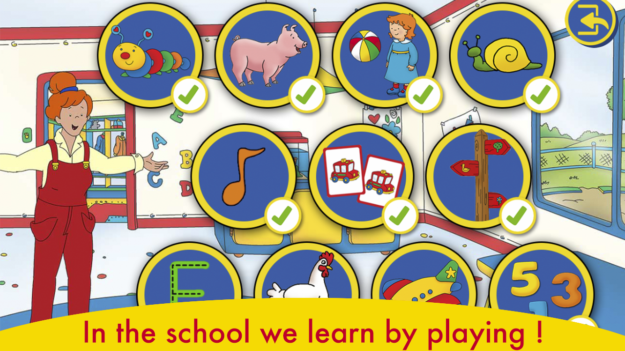 A Day with Caillou screenshot game