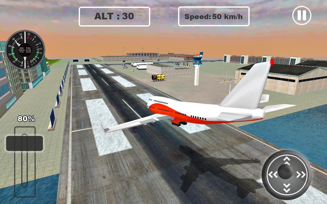 Fly Jet Airplane - Real Pro Pilot Flight Sim 3D Game Screenshot