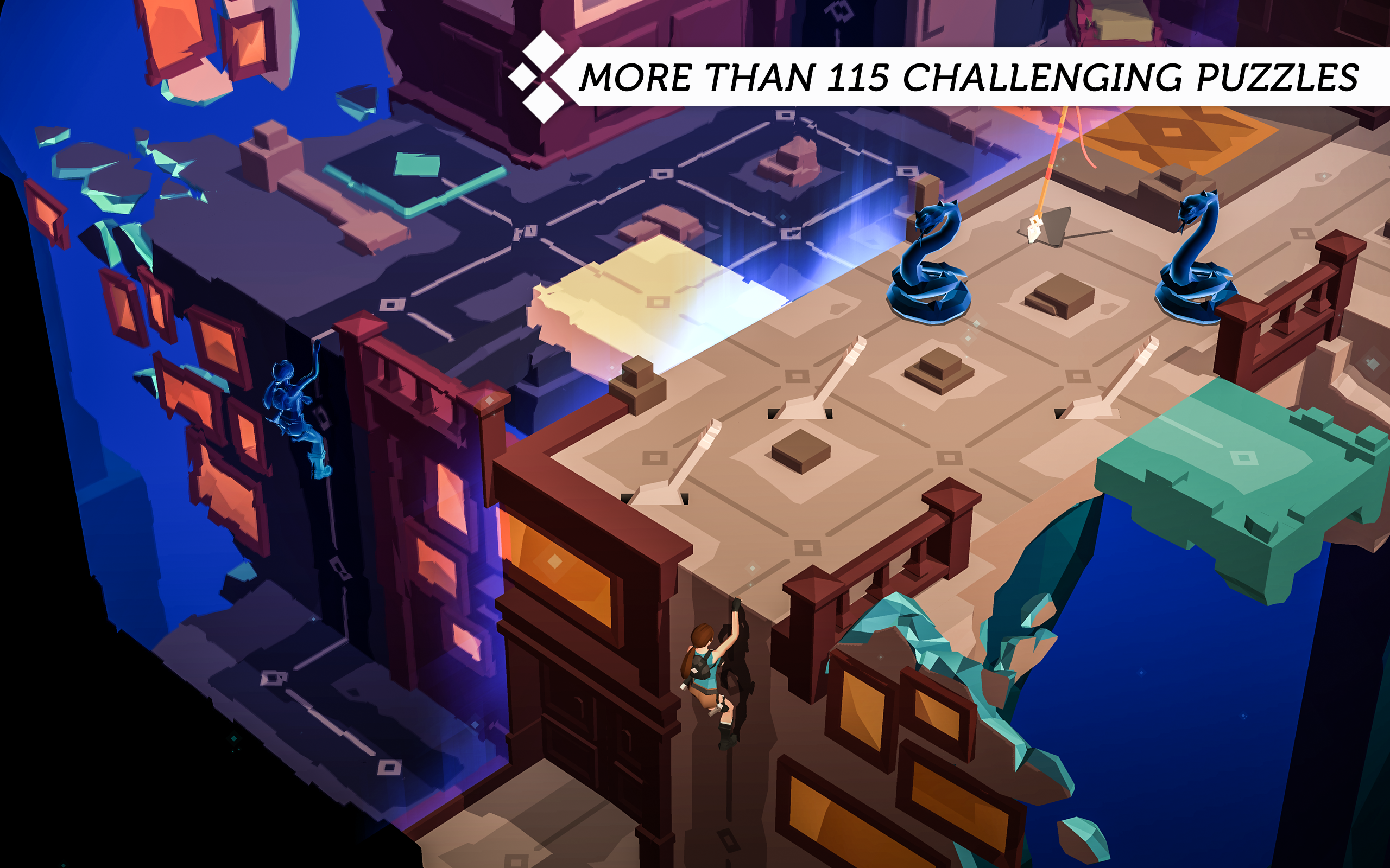 Lara Croft GO Game Screenshot