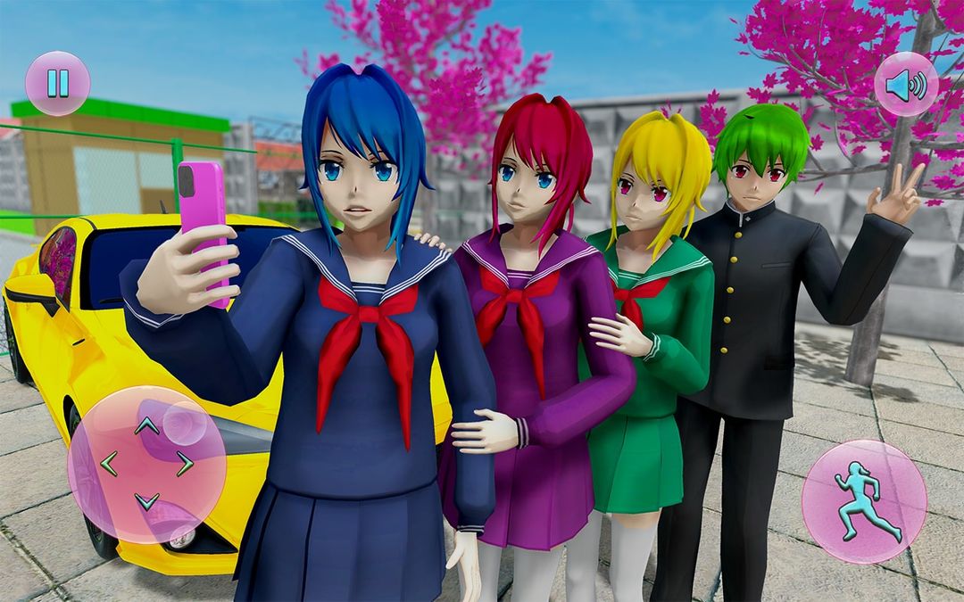 Screenshot of Anime School Girl: Yadenre School Life Simulation