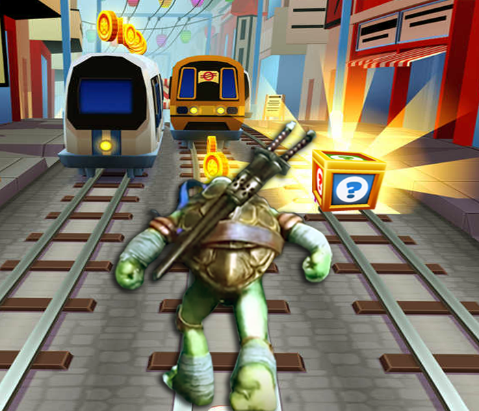 Screenshot of Subway Turtle Surf Ninja