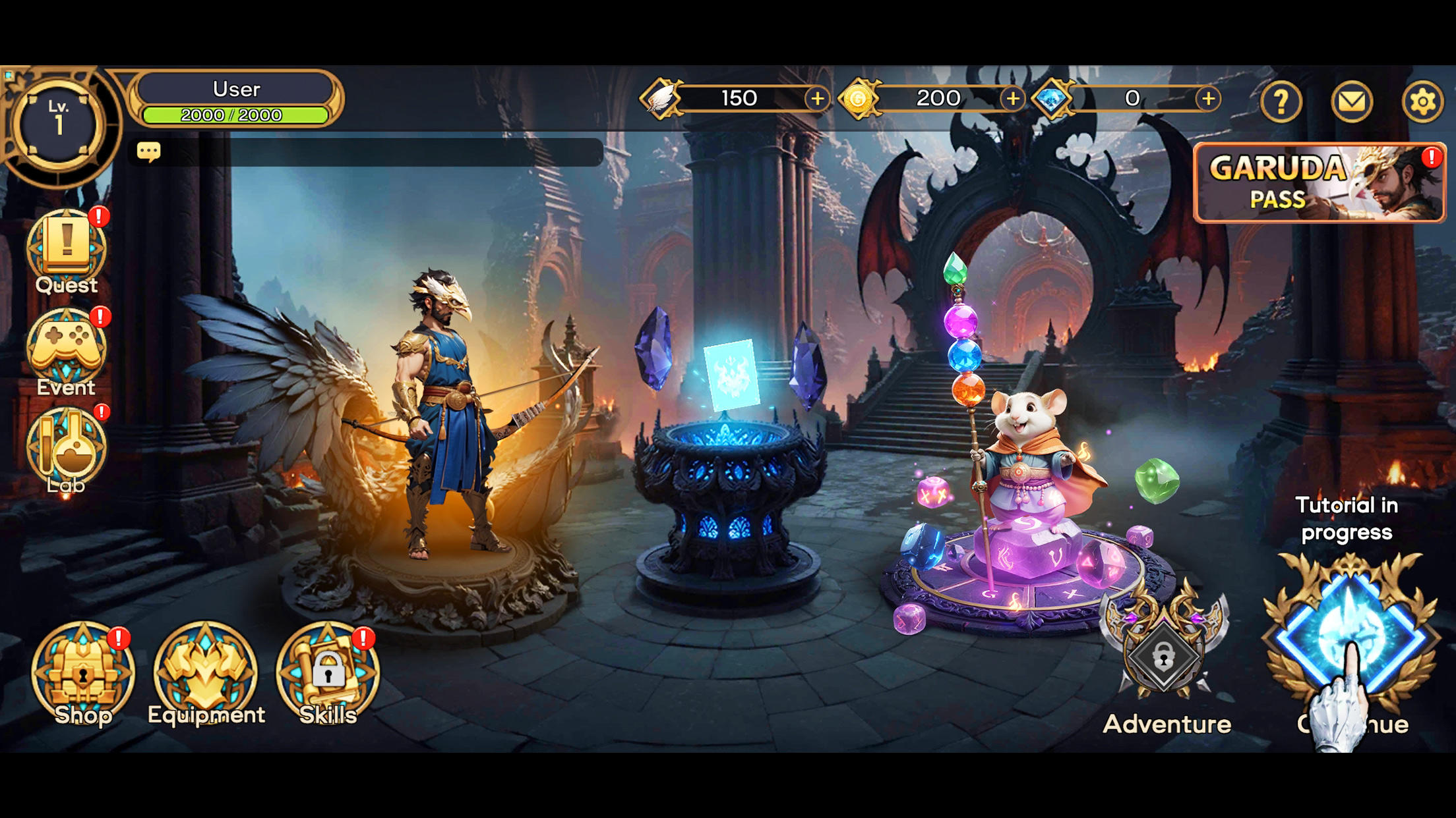 Screenshot of Garuda Saga: Fantasy RPG