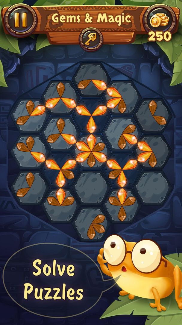 Gems & Magic adventure puzzle screenshot game