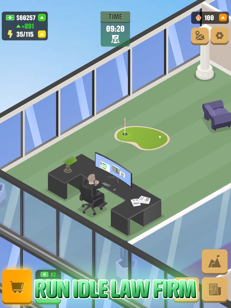 Screenshot of Idle Law Firm: Justice Empire