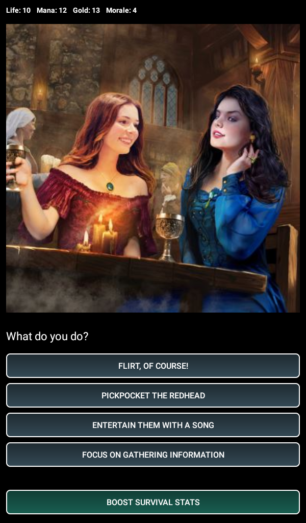 Dungeons and Decisions RPG Game Screenshot