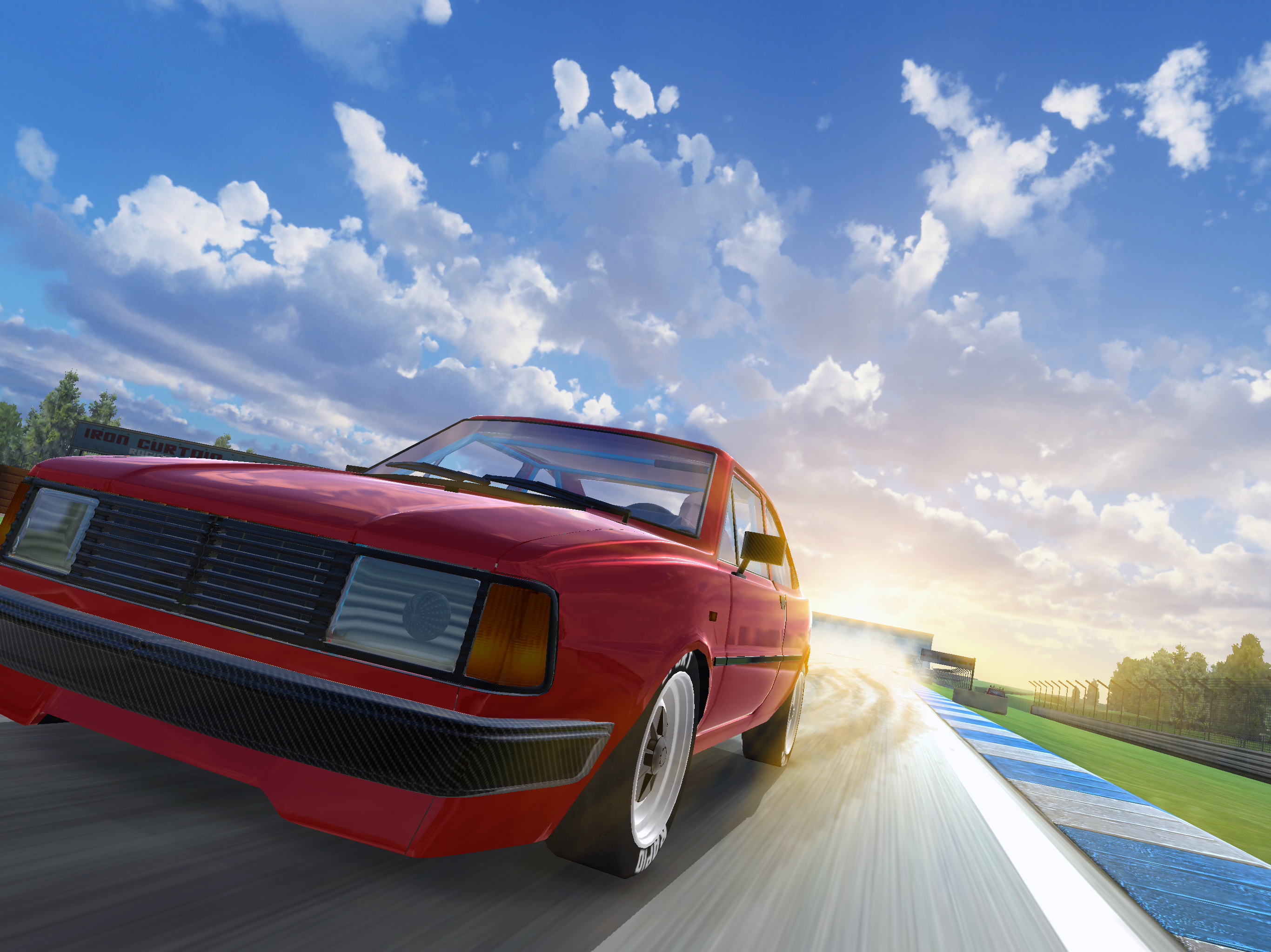 Screenshot of Iron Curtain Racing - car racing game