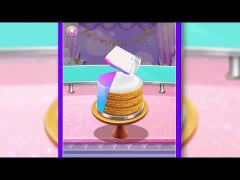 Screenshot dari video Girl Games: Unicorn Cooking