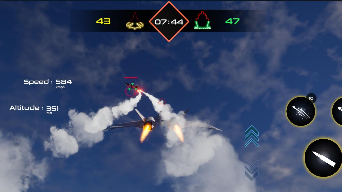Fighter jet Games | UnDown ภาพหน้าจอเกม