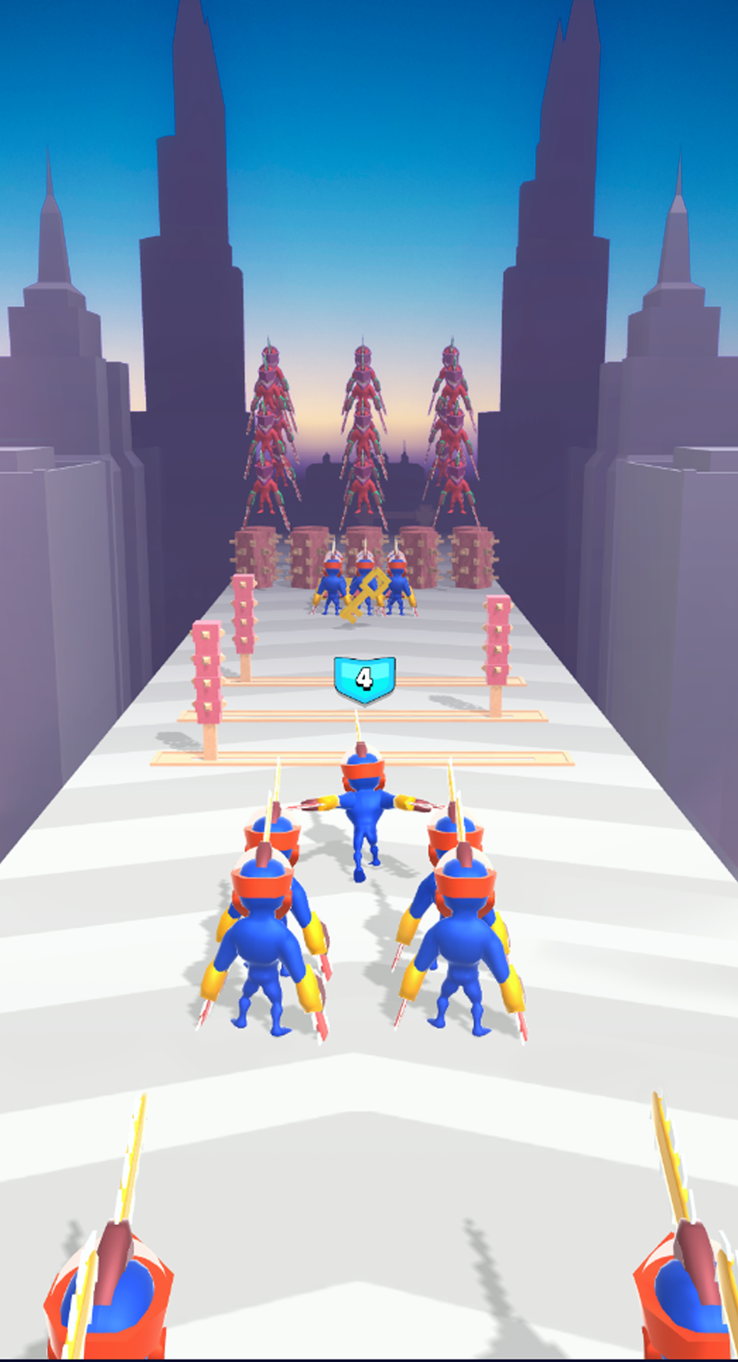 Weapon Head: Run & Merge Game Screenshot