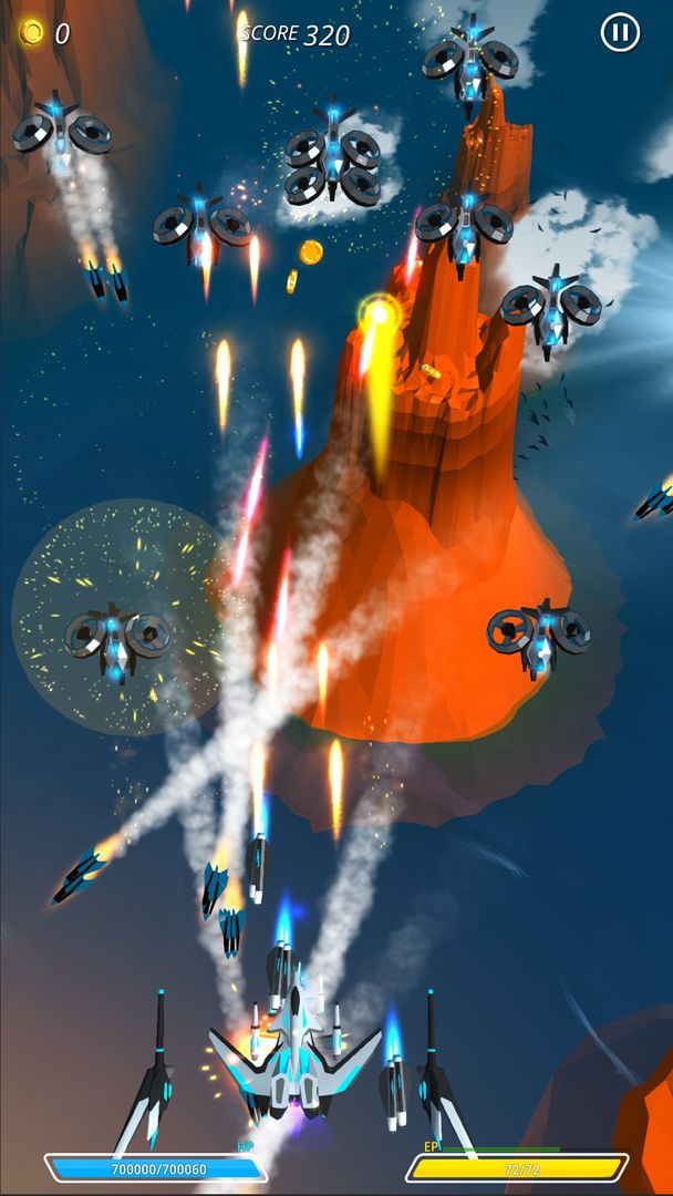 스타 스카이 슈터 : 비행기 키우기 슈팅 RPG 게임 스크린 샷