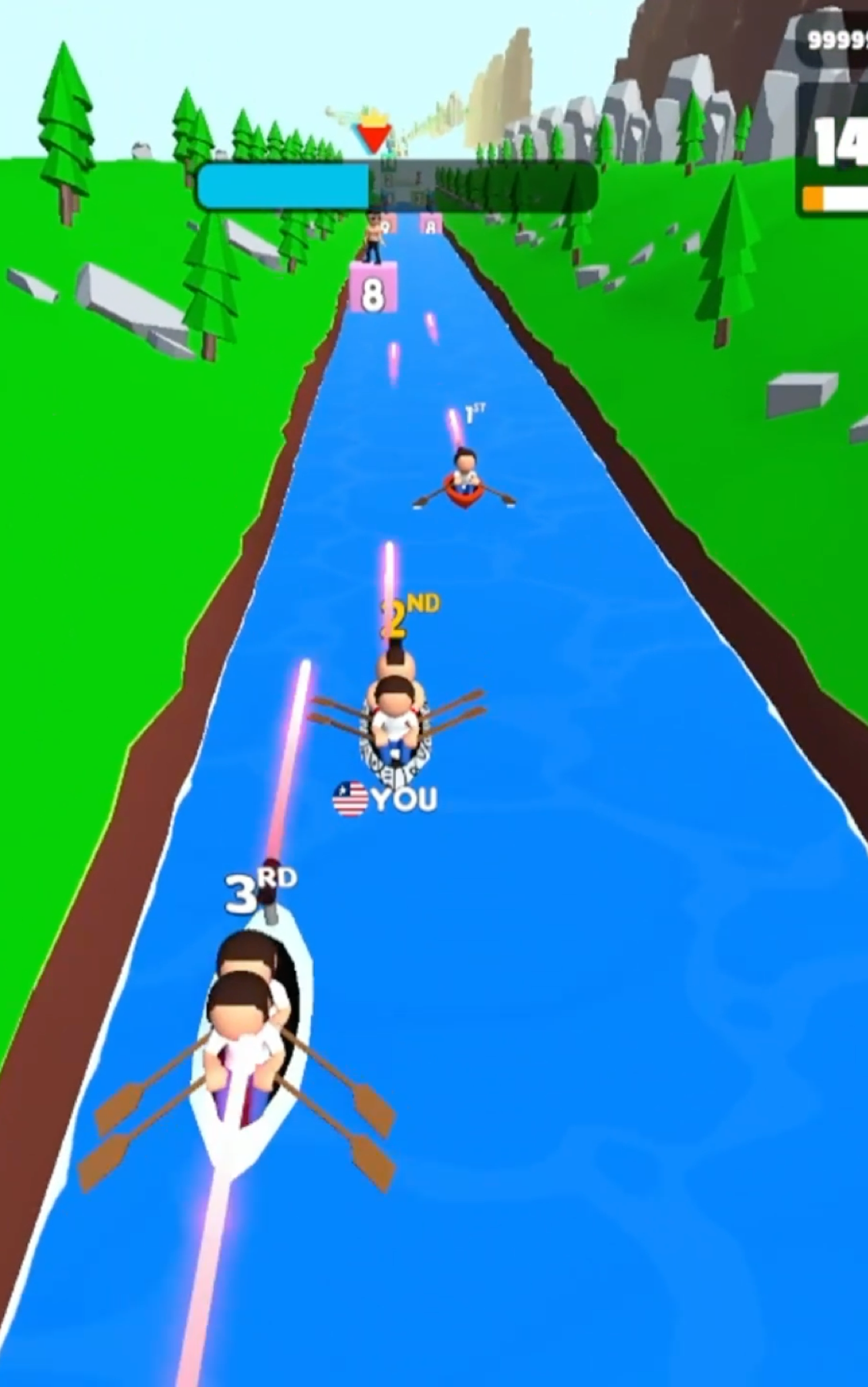 Boat Race Battle Game Screenshot