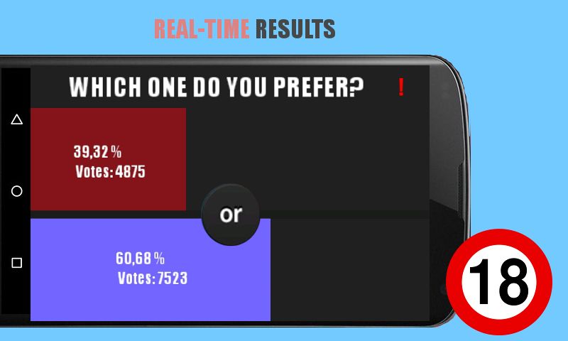 Screenshot of Would You Rather 18+