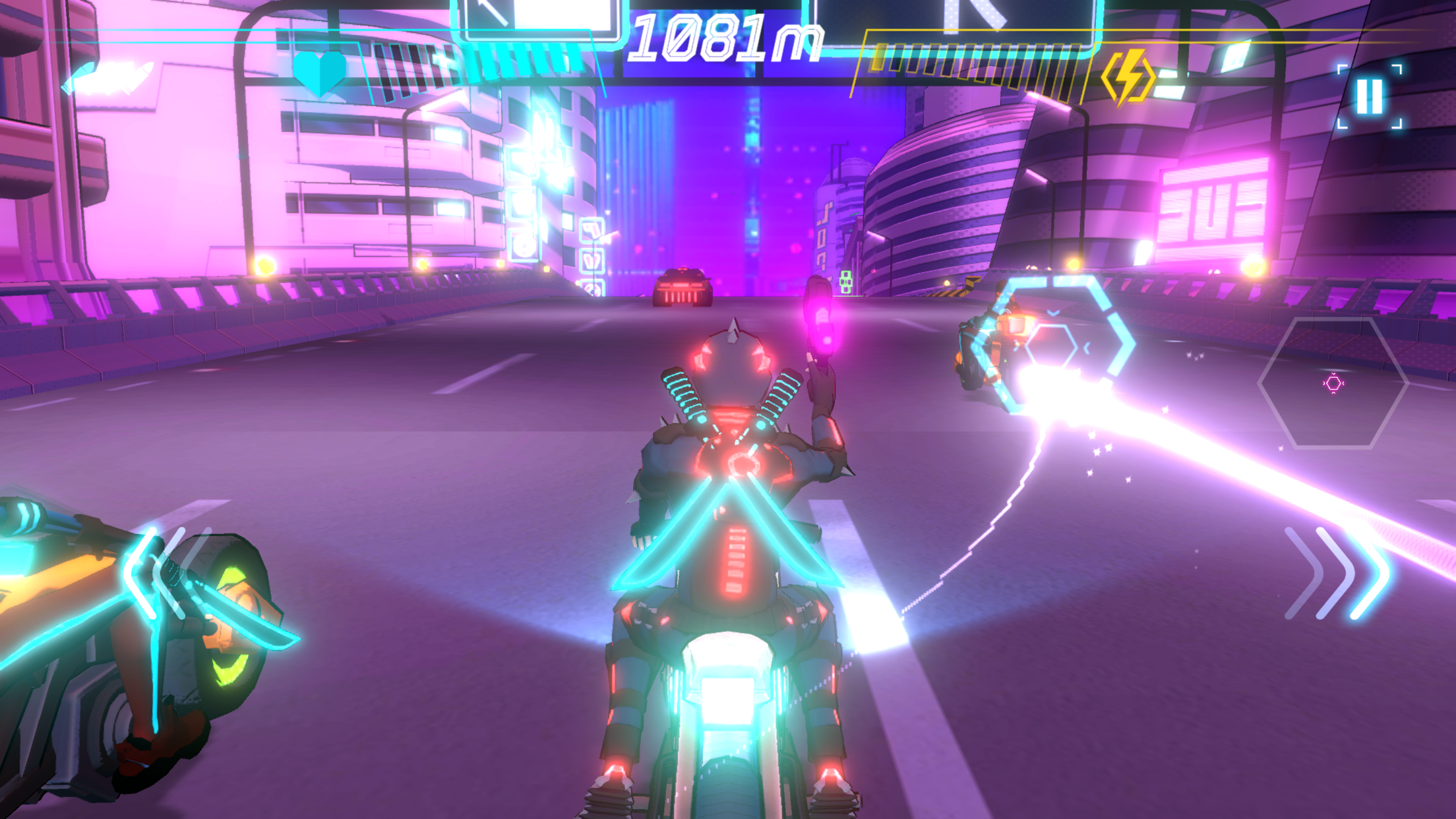 Screenshot of Neon Riders