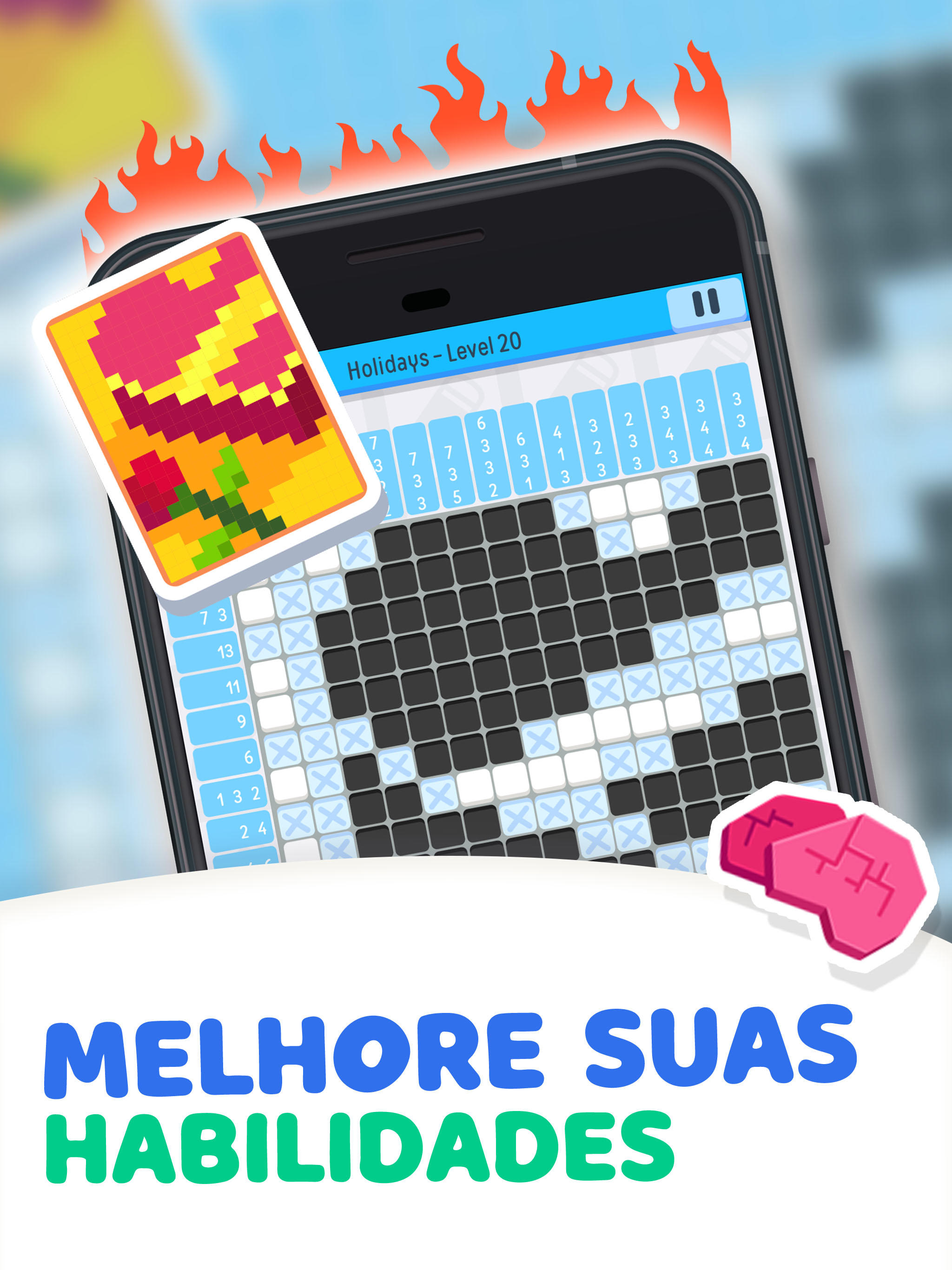 Captura de Tela do Jogo Nonogram - Logic Pic Puzzle